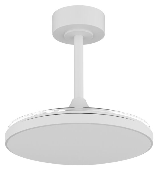 Mantra 9008 Slim Mini, rozvinovací ventilátor se svítidlem a dálk. ovladačem, LED 45W 2700-5000K, bílá, průměr 41/90cm