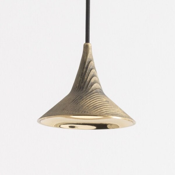 Artemide 1099W10A Unterlinden 175, mosazné svítidlo s texturou dřeva, 15W LED 2700K, Ø 17,5cm