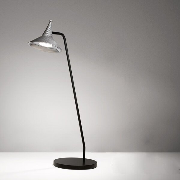 Artemide 1945W10A Unterlinden, hliníková stolní lampa s texturou dřeva, 9W LED 2700K, výška 51,6cm