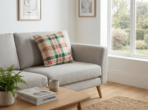 Mikroplyšový povlak na polštářek WINTER PLAID 45x45 cm, barevný