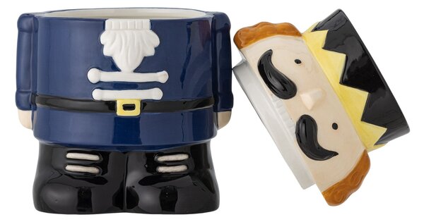 Kameninová úložná dóza Nutcracker Feast Blue 900 ml