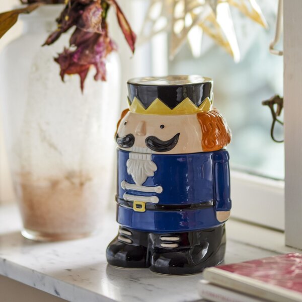 Kameninová úložná dóza Nutcracker Feast Blue 900 ml