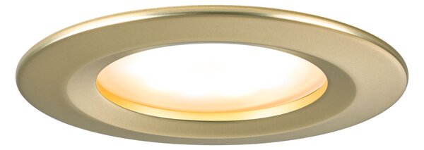 Paulmann 92407 LED Coin Nova round, set kulatých bodovek v matně zlaté úpravě, LED 3x6W 2700K tříkrokové stmívání, prům. 7,8cm
