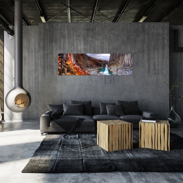 Obraz - kaňon Studlagil (170x50 cm)