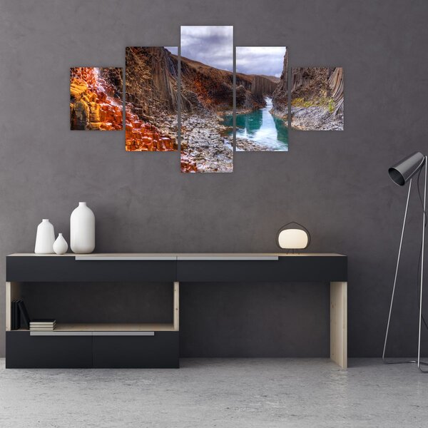 Obraz - kaňon Studlagil (125x70 cm)