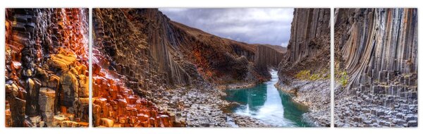 Obraz - kaňon Studlagil (170x50 cm)
