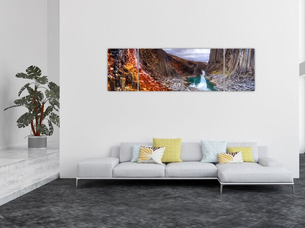 Obraz - kaňon Studlagil (170x50 cm)