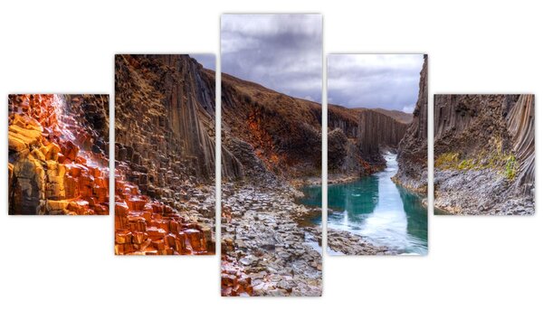 Obraz - kaňon Studlagil (125x70 cm)