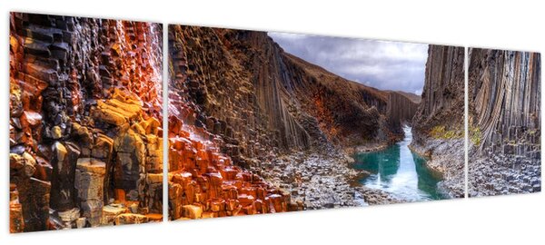 Obraz - kaňon Studlagil (170x50 cm)