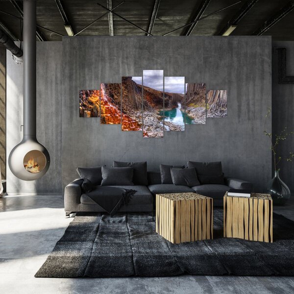 Obraz - kaňon Studlagil (210x100 cm)