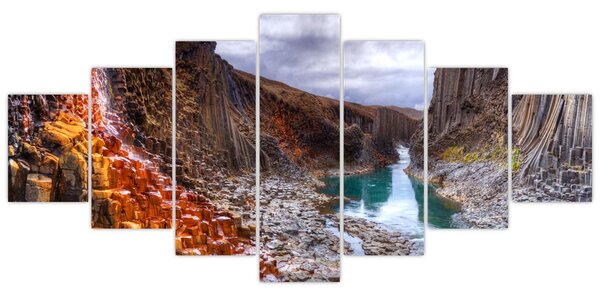 Obraz - kaňon Studlagil (210x100 cm)
