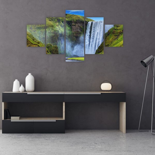 Obraz - Vodopád Seljalandsfoss (125x70 cm)