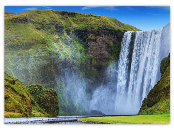 Obraz - Vodopád Seljalandsfoss (70x50 cm)
