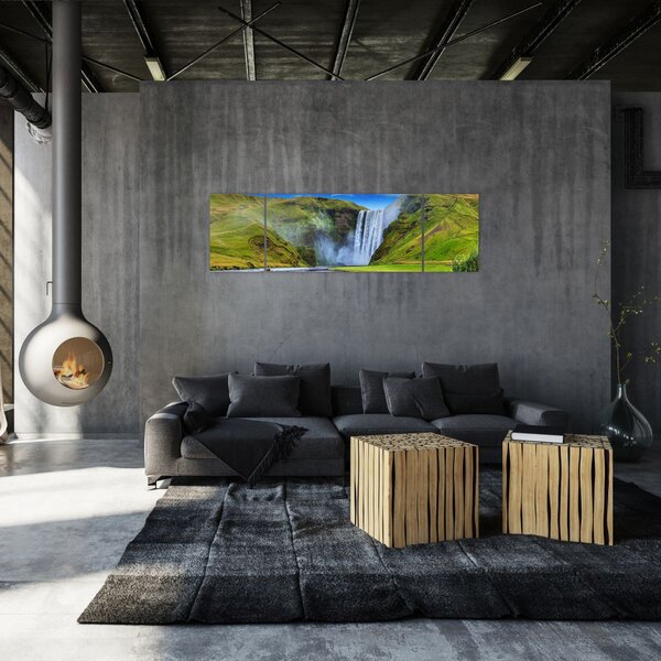 Obraz - Vodopád Seljalandsfoss (170x50 cm)