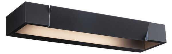 Paulmann 71204 Lucille, černé nástěnné svítidlo s nastavitelným směrem svícení, 11W LED 2700K tříkrokové stmívání, 40cm, IP44
