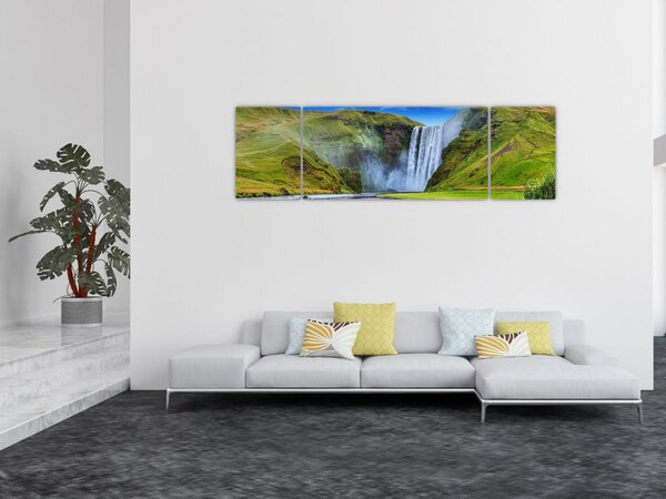 Obraz - Vodopád Seljalandsfoss (170x50 cm)
