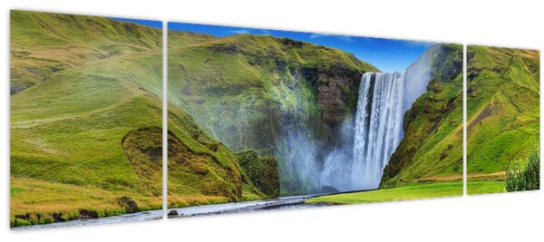 Obraz - Vodopád Seljalandsfoss (170x50 cm)