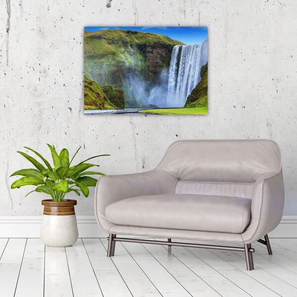 Obraz - Vodopád Seljalandsfoss (70x50 cm)