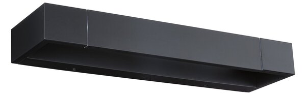 Paulmann 71204 Lucille, černé nástěnné svítidlo s nastavitelným směrem svícení, 11W LED 2700K tříkrokové stmívání, 40cm, IP44