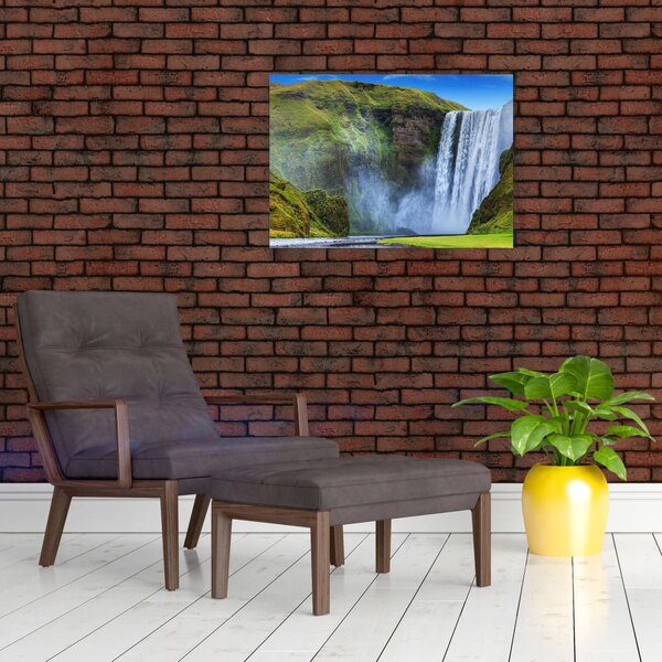 Obraz - Vodopád Seljalandsfoss (70x50 cm)
