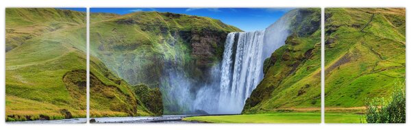 Obraz - Vodopád Seljalandsfoss (170x50 cm)