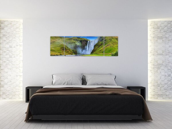 Obraz - Vodopád Seljalandsfoss (170x50 cm)