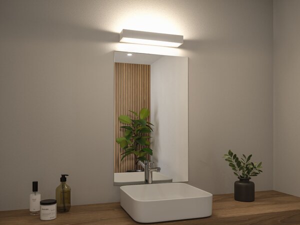 Paulmann 79515 Lucille, bílé nástěnné svítidlo s nastavitelným směrem svícení, 11W LED 2700K tříkrokové stmívání, 40cm, IP44