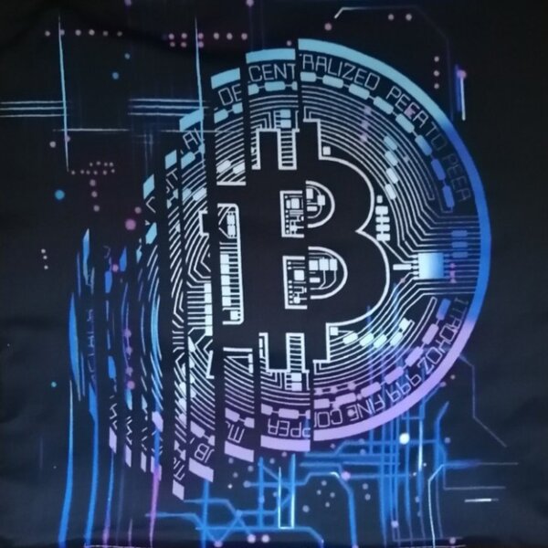 Povlečení 3D-BITCOIN černá, 70x90 a 140x200 cm