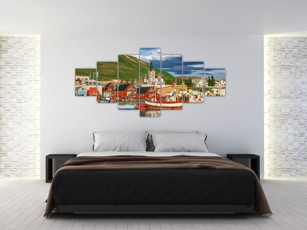 Obraz - Húsavík (210x100 cm)