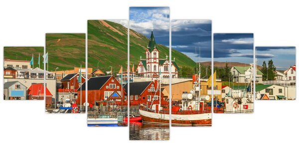 Obraz - Húsavík (210x100 cm)