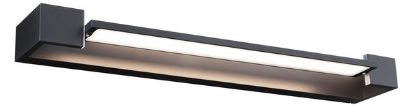 Paulmann 71205 Lucille, černé nástěnné svítidlo s nastavitelným směrem svícení, 17W LED 2700K tříkrokové stmívání, 60cm, IP44