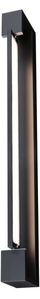Paulmann 71205 Lucille, černé nástěnné svítidlo s nastavitelným směrem svícení, 17W LED 2700K tříkrokové stmívání, 60cm, IP44