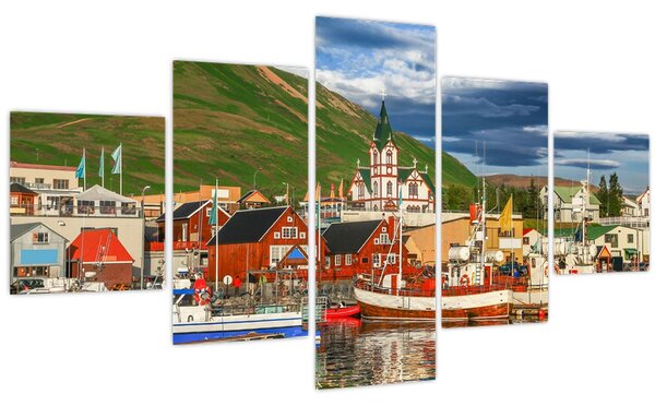 Obraz - Húsavík (125x70 cm)