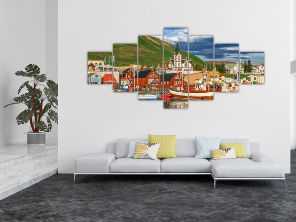 Obraz - Húsavík (210x100 cm)