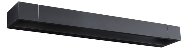Paulmann 71205 Lucille, černé nástěnné svítidlo s nastavitelným směrem svícení, 17W LED 2700K tříkrokové stmívání, 60cm, IP44