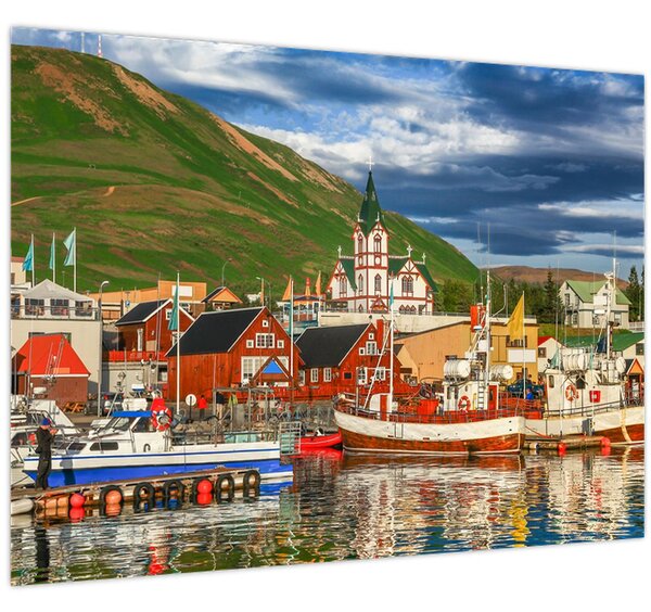 Obraz - Húsavík (70x50 cm)