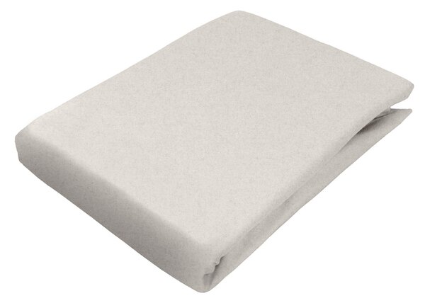 ELASTICKÉ PROSTĚRADLO, flanel, šedobéžová, 90/200 cm Novel - Prostěradla