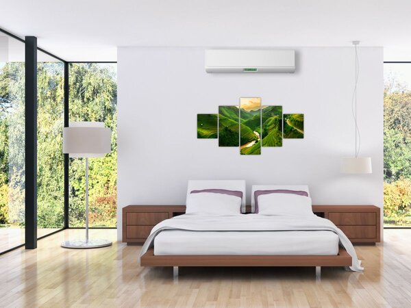 Obraz - Rýžové terasy Mu Cang Chai (125x70 cm)