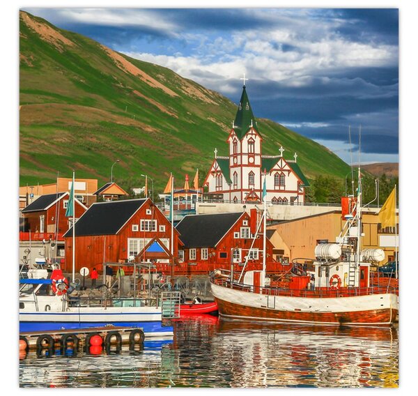 Obraz - Húsavík (30x30 cm)