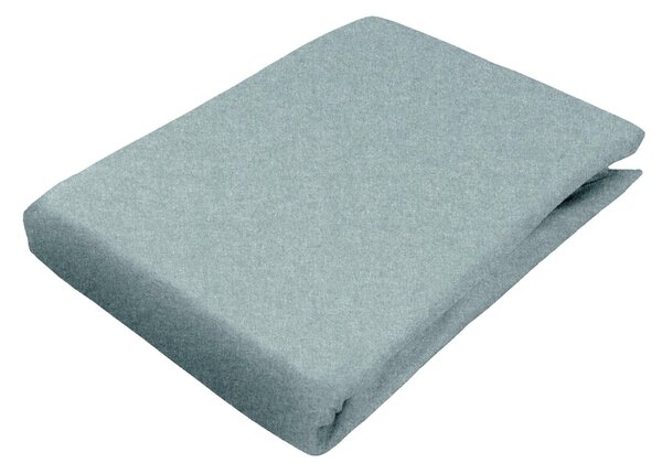 ELASTICKÉ PROSTĚRADLO, flanel, šedozelená, 90/200 cm Novel - Prostěradla