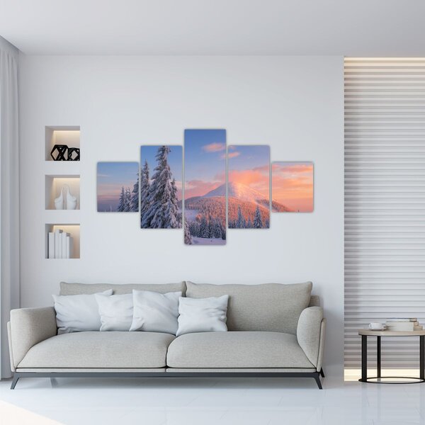 Obraz - Zimní krajina (125x70 cm)