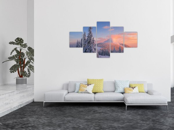 Obraz - Zimní krajina (125x70 cm)