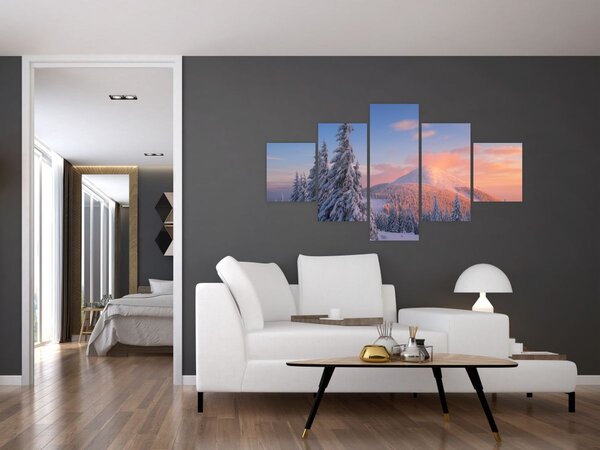 Obraz - Zimní krajina (125x70 cm)