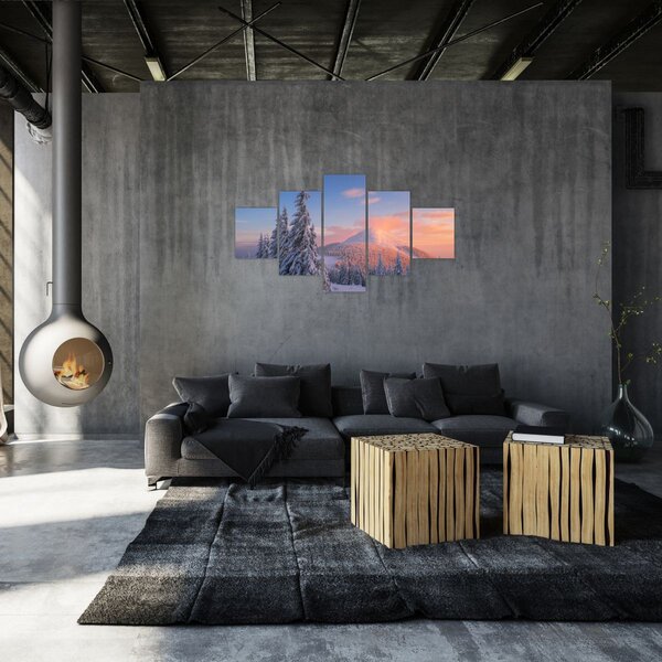 Obraz - Zimní krajina (125x70 cm)