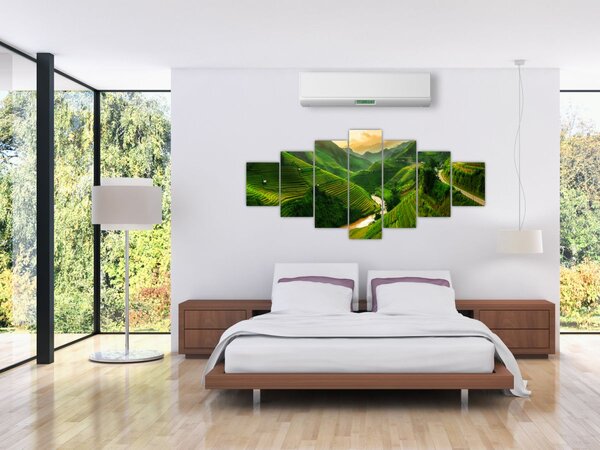 Obraz - Rýžové terasy Mu Cang Chai (210x100 cm)