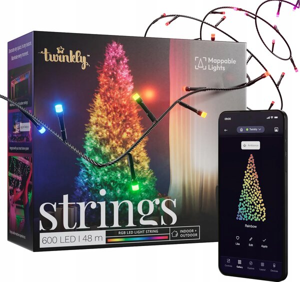 Vánoční osvětlení na stromeček Twinkly venkovní 48 m 501 - 1000 světýlek