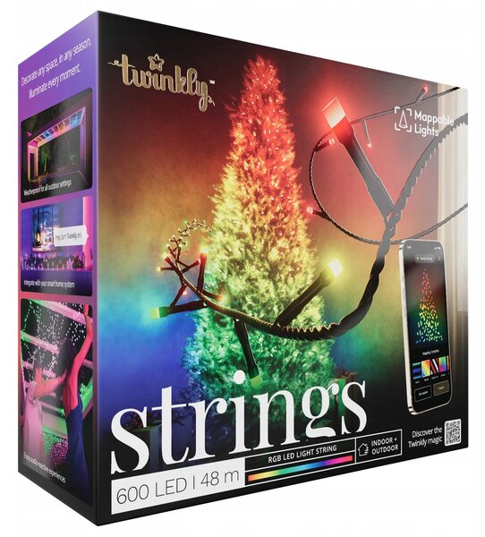 Vánoční osvětlení na stromeček Twinkly venkovní 48 m 501 - 1000 světýlek