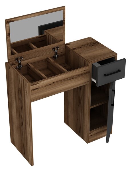 Kosmetický stůl Inci Light Walnut