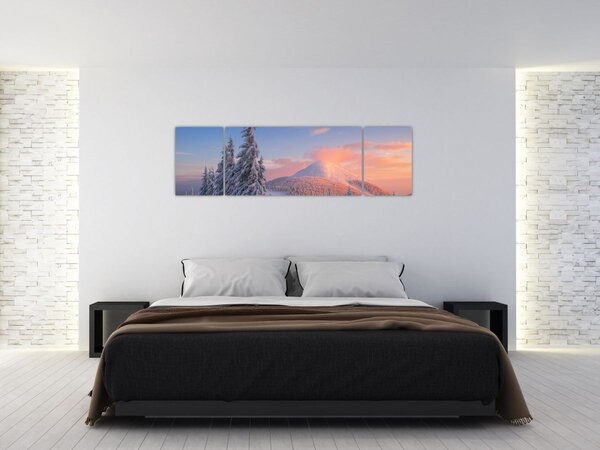 Obraz - Zimní krajina (170x50 cm)