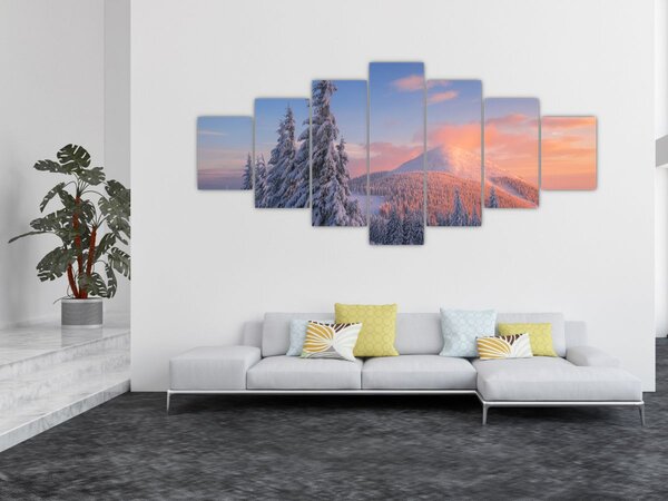 Obraz - Zimní krajina (210x100 cm)